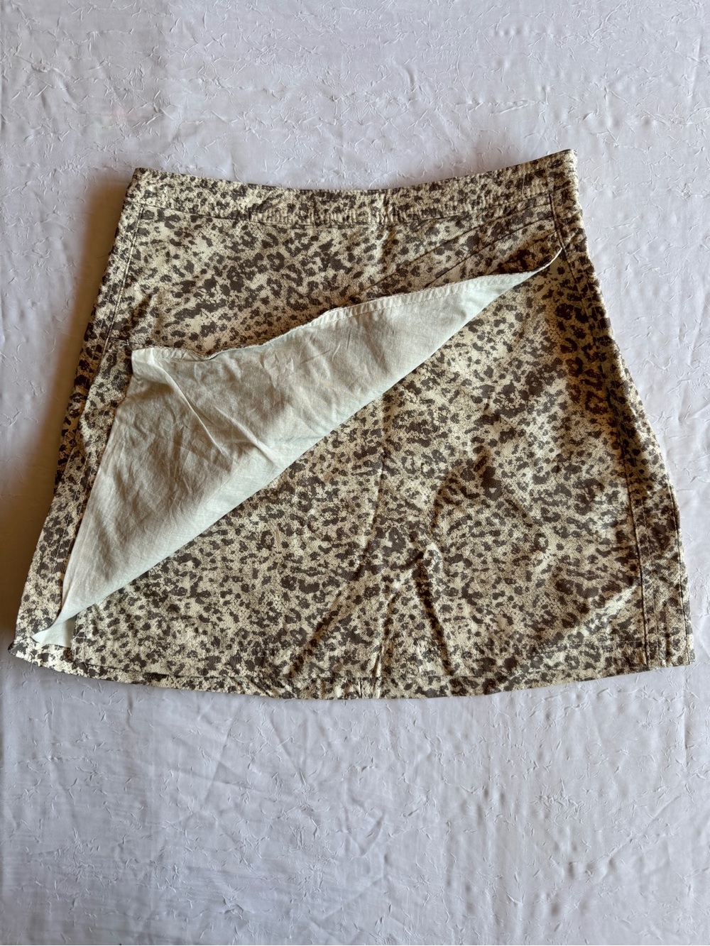 Free People Printed Fake Out Faux Wrap Skirt 13" waist - Picture 4 of 10